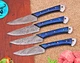 CUSTOM MADE HAND FORGED DAMASCUS STEEL STEAK KNIFE CHEF SET KITCHEN KNIVES 1588