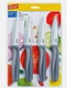 Glad Paring Knife Set, Pack of 4 Sharp Stainless Steel Blades with Non-Slip