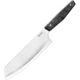 MKM Kitchen Santoku Knife 6.89" Damascus Steel Blade CF Handle - MK PRSA-CFD
