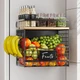 Clothink Magnetic Fridge Shelf Kitchen Storage Basket for Onion Potato Snack