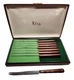 Vintage Case XX Miracle-Edge M254 Steak Table Knife Set of 8 with Storage Box