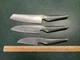 Set of 3 Global CROMOVA 18 Stainless Yoshikin Knives ~ Knife GS-9 GS-5 GS-37