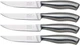 Chicago Cutlery Insignia Steak Stainless Steel Fixed Blade 4pc Knife Set 01394