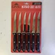 Ginsu Kiso 4.5 Inch Kitchen Steak Knife Set Black Dishwasher Safe Always Sharp