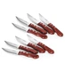 Tramontina, 8 Pc - Porterhouse High-Carbon Steel Steak Knife Set | Red