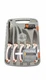 Outdoor Edge ErgoMax Fixed Blade Knife Set Plain Edge 5 Knives & Sharpener  EM-1