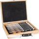 Viking 8 Piece German Stainless Steel Steak Knife Set w/Rubberwood Storage Box