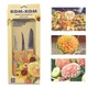 Kom Kom Brand Superior Stainless Steel Carving Knife Set for Fruit and Vegetable