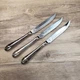 Vintage Gorham "Meredith" Set of 3 Stainless Steak Knives