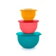 Tupperware Impressions Classic 3 Bowl Food Storage Set in Multi Colors, Dishwash