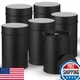 Zopeal 6 Pack Metal Tea Tin Canister with Airtight Double Lids 16 oz Round Tin C
