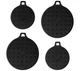 Zakarian by Dash 4-piece Magentic Silicone Trivet - Black