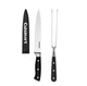 Cuisinart Forged Triple Rivet CARVING KNIFE and FORK SET Turkey Poultry * NEW *
