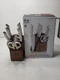 Cangshan Rainier Series 8-Piece German X50CrMoV15 Steel Knife Block Set White
