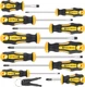 10-Piece Professional Magnetic Screwdriver Set with Cushion Grip