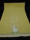 Easter Bunny Rabbit Bunny Spring Kitchen Yellow Tea Towel 17 1/2" x 28" Unused