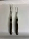 Vintage Pair Of Cutco # 26 & 27 Carving & Serving Forks With Composite Handles