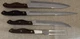 VTG Japan D400 Stainless Steel Lifetime Cutlery Jet Cut Knives & Fork Set 4 Pc