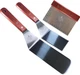 La Cuisine 3-PC SS Griddle Spatula Set - BBQ Tools Set Food Scraper for Grill...