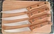 Vintage Chicago Cutlery 103S Set of 4 Wood Handle Steak Knives USA Stainless
