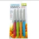 4 Pcs Joie MSC Garnishing Knives with Stainless Steel Blades Knife Set