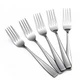 Eslite Stainless Steel Dinner/Salad Forks Set,12-Piece,8 8 inches, Silver 