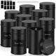Tanlade 10 Pcs Tea Tin Canister Metal Round Can with Airtight Lid Double Sealed