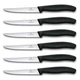 Victorinox 6.7233.6 Swiss Classic Steak Knife Set Ideal for of 6, Black 