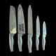 Wanbasion Black Stainless Steel 5 Piece Knife Set Kitchen Chef Knife Set