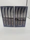 Dansk Master Series Two Sets of 4 4.5" Steak Knives, Pakka Wood Handle 