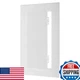 PATIKIL 12x6 inch(295x145mm) Removable Hinged Access Panel, ABS Plumbing Access 