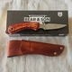 Bear & Son SD42  Steel Drop Caper knife Bone Handle & Sheath