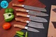 CUSTOM MADE HAND FORGED DAMASCUS STEEL CHEF KNIFE SET KITCHEN KNIVES M 132