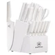BRAVESTONE Knife Sets with Block, 15 Pcs Kitchen Knife Set - Scratch & Dent