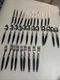 Laguiole Jean Duboot Set Of 33 , 12 Knives  , 12 Spoons , 9 Forks