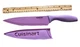 CUISINART 8 Inch Chef's Knife Stainless Steel Purple Cook +Blade Guard Advantage