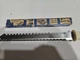 Vtg Quikut 9 1/2" Quikkle Double Sided Serrated Stainless Steel Bread Knife USA