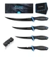 FLISSA Fillet Knife Set, Boning Knife & Knives with Sharpener, Protective She...