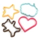 STIRLEX Silicone Pancake Molds for Heart, Star, Pink, Blue, Yellow, Brown 