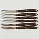 Cutco 1059 Serrated Steak Table Knife Original Wood Brown Swirl Handle Set Of 6