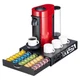 FlagShip Vertuo Pod Storage - Modern Black Metal Coffee Capsule Organizer & Spac