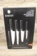 BABISH 5 Piece German Steel Magnetic Forged Kitchen Knife Block Set