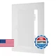 PATIKIL 12x10 inch Removable Hinged Access Panel ABS Wall Cover for Drywall Plum