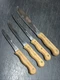 VTG Ekco Forge Knife Set Butcher G7597 Fillet G7575 Utility G7576 Boning G7525