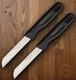 2 PACK Solingen Kitchen Fruit Knife 3.25" Solingen Steel Blade Plastic Handle