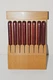 Set of 8 TRAMONTINA Jumbo Porterhouse Steak Knives Stainless Brazil w/Block.