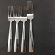 International Arabesque Frost Stainless 1 Dinner Fork 3 Salad Forks New Lot of 4