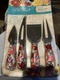 Pioneer Woman Cheese Knife Set Charcuterie Cheerful Rose Kitchen Food Prep