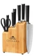 Ginsu Chikara 8 Piece Knife Set with Bamboo Block Japanese Style Cutlery Set