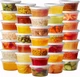 Pantry Value 48pk 12oz Plastic Food Storage Deli Containers w/ Lids Soup Sauce